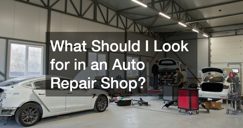 What Should I Look for in an Auto Repair Shop?