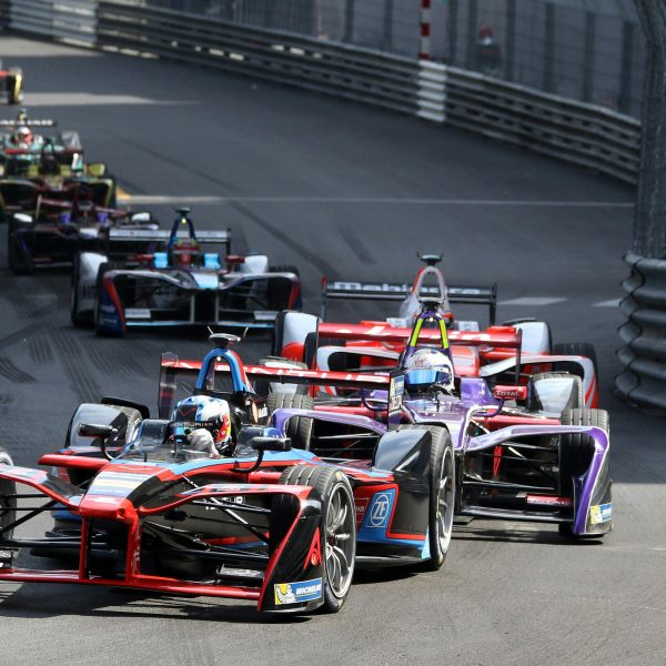 race cars on a track